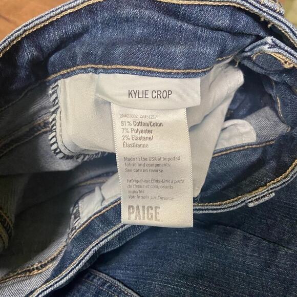 Paige Kylie Crop Low Rise Distressed Jeans Size 25 - Picture 10 of 11